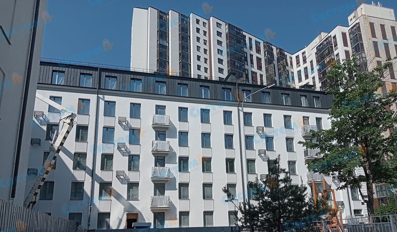 Изготовили карнизы и декоративные панели для многоэтажного здания Изготовили карнизы и декоративные панели для многоэтажного здания